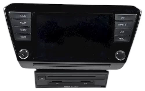 Rádio Columbus, 3V0 035 043 B, 3V0 919 606, Škoda Superb III