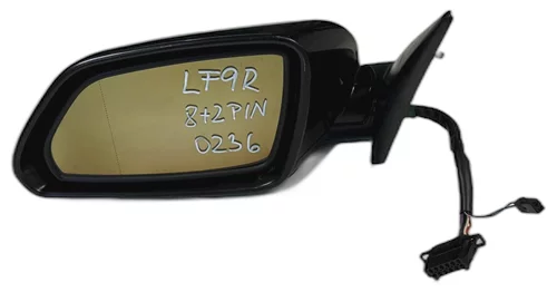 Zpětné zrcátko levé, 8+2 PIN, Škoda Octavia II, LF9R - 1Z1Z - 9910, poškozené
